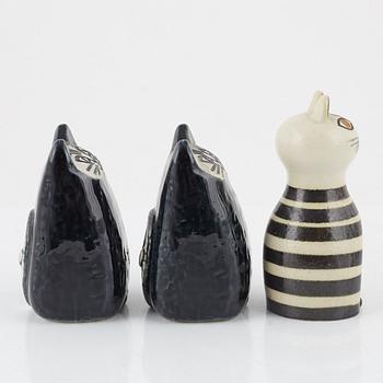 Lisa Larson, figurines, 9 pieces, Gustavsberg, second half of the 20th century.