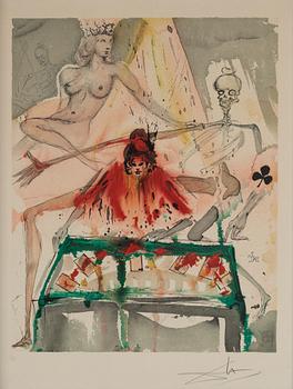Salvador Dali, lithograph in colors, signed and numbered 11/125.