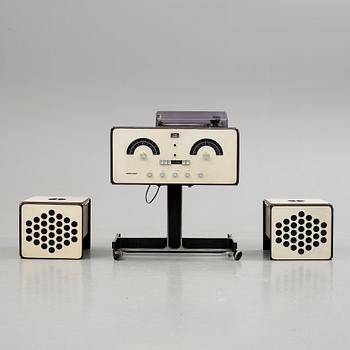 RADIO och GRAMMOFON, RR-126-fo-st, Achille och Pier Giacomo Castiglione, Brionvega, Italien, formgiven 1965.