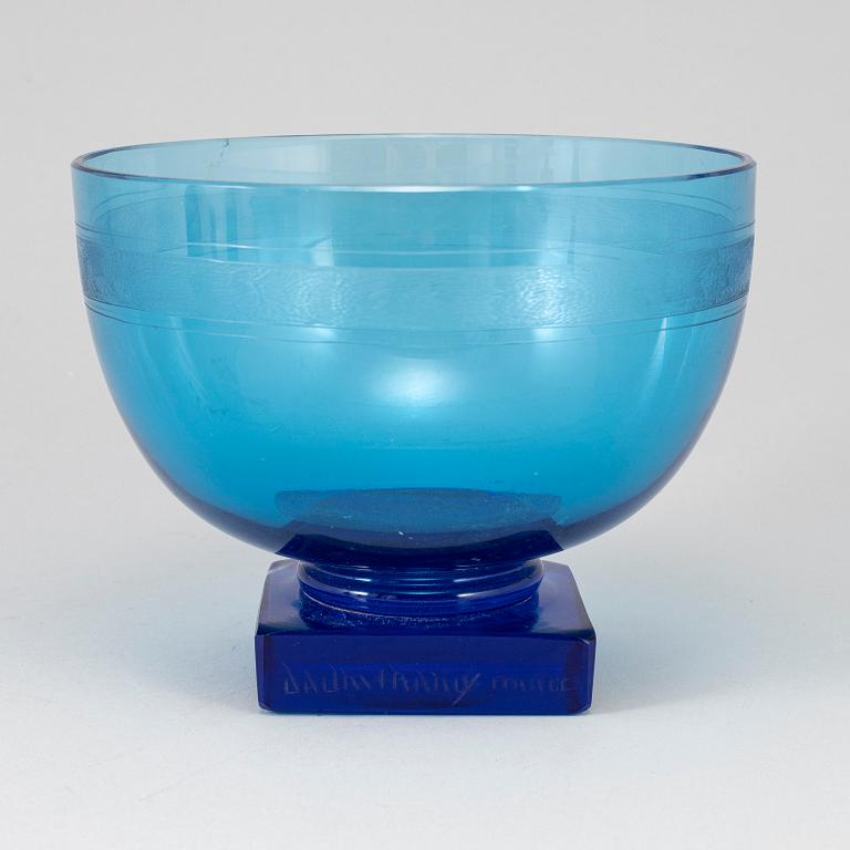 A glass bowl from Daum, Nancy, France.
