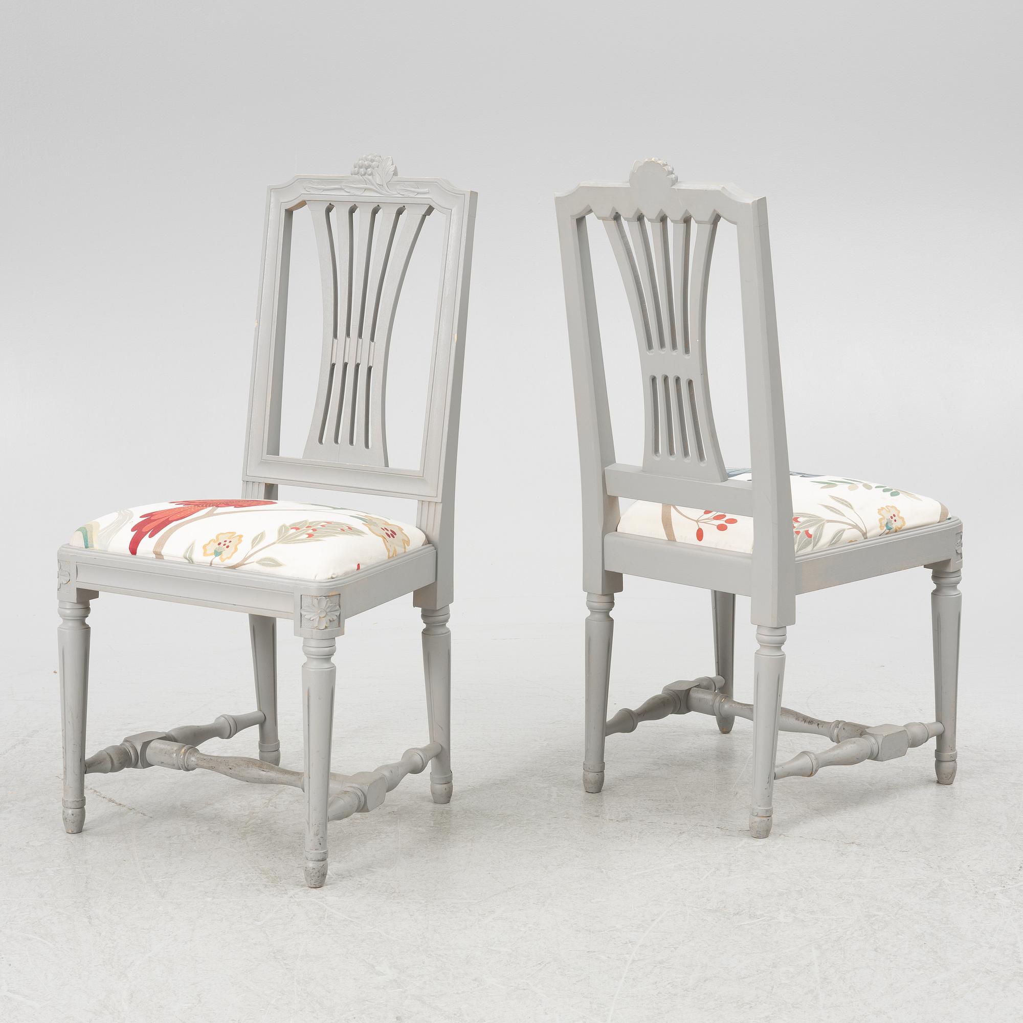 Chairs, 12 pcs, Gustavian style, Lindome model, 21st century.