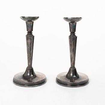 A pair of silver candlesticks, MGAB, Uppsala, Sweden, 1959.