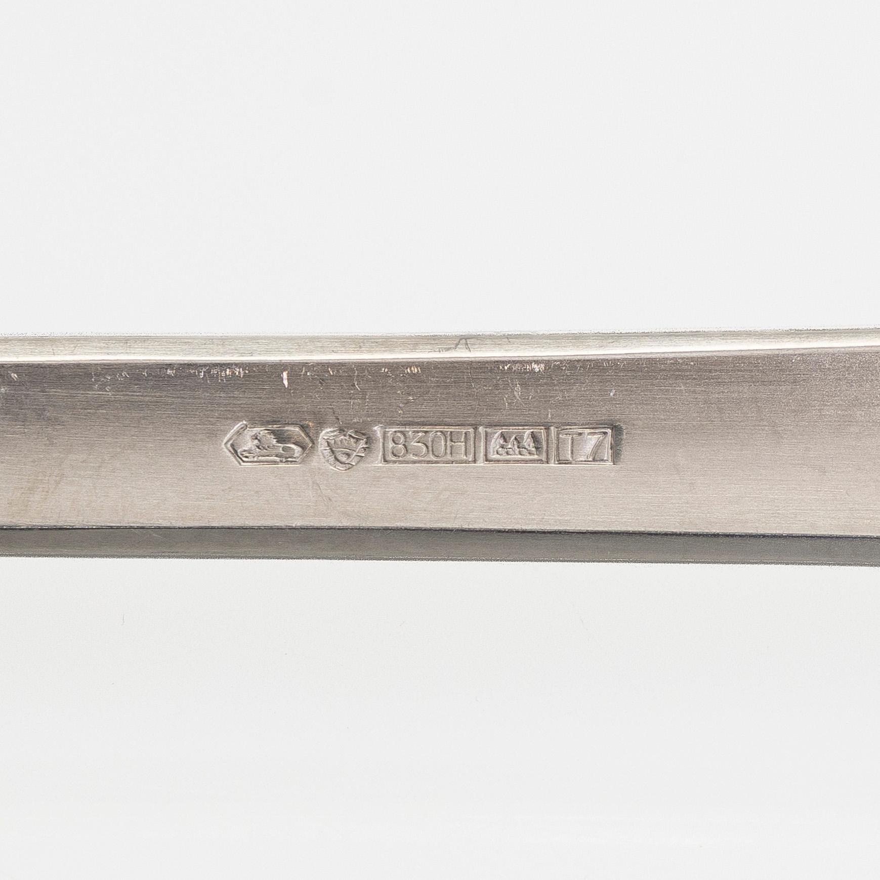 Bestick 12 st, silver, "Jousi", Kultakeskus, Tavastehus 1970-1972.