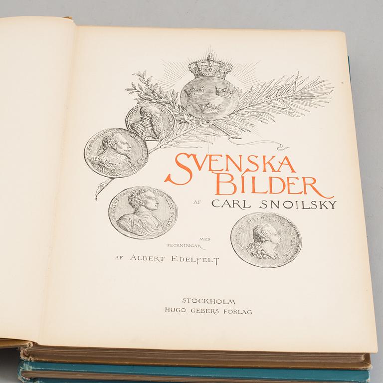 TWO BOOKS by Carl Snoilsky, 1904.