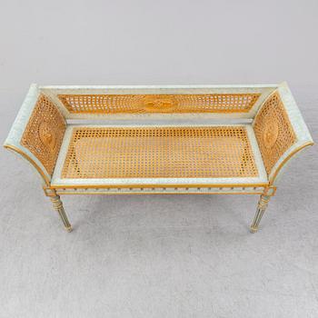 A 20th century Louis XVI-style bench.