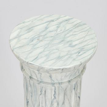 A mid 19th century Gustavian style pedestal.