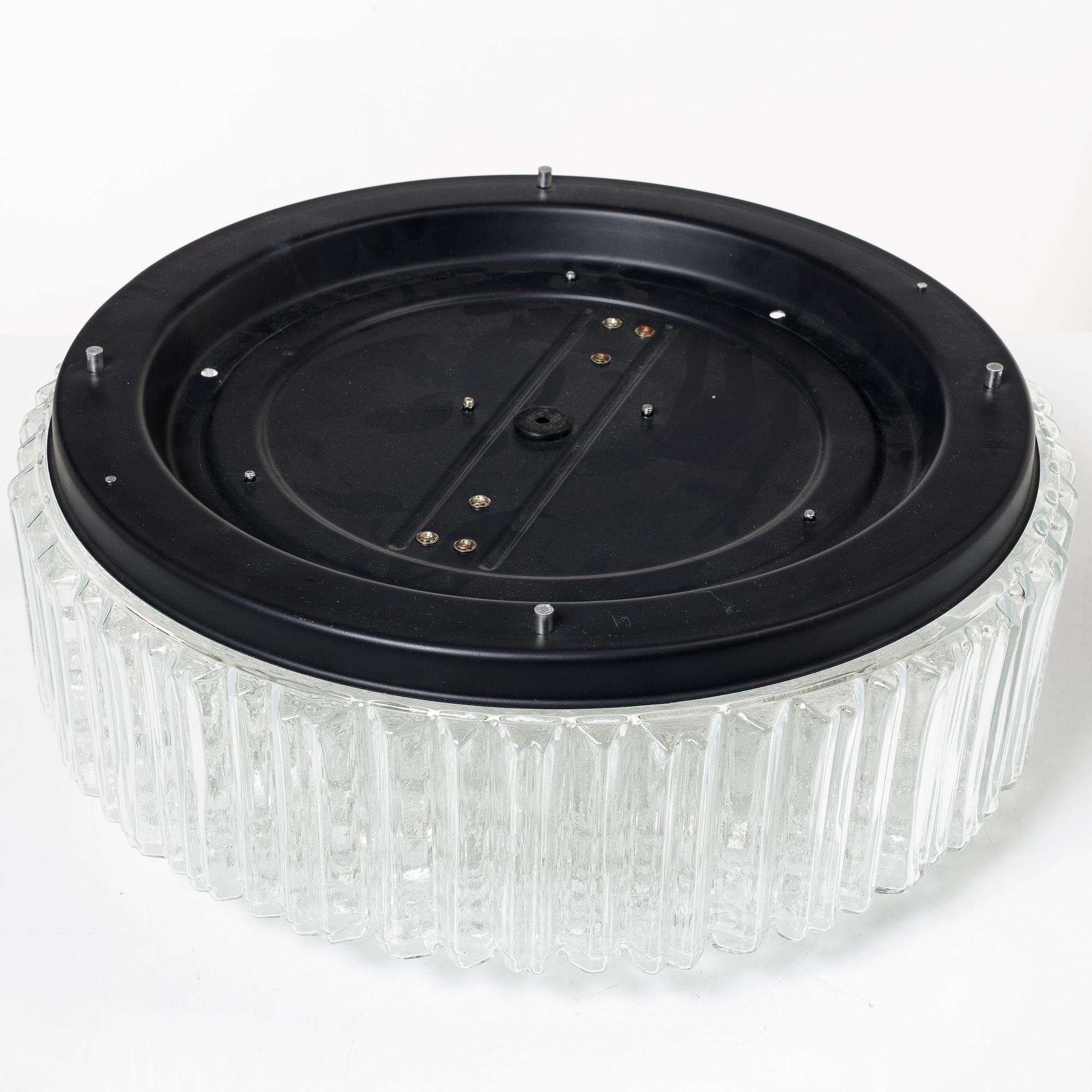 Ceiling lamp, model 70194, Glashütte Limburg, second half of the 20th century.