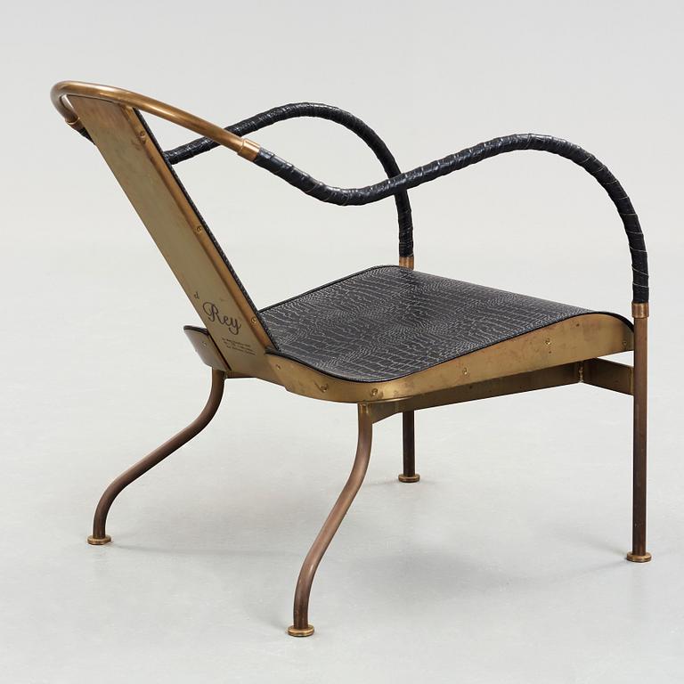 Mats Theselius, A Mats Theselius 'el Rey' easy chair by Källemo Sweden post 1999.