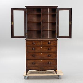 A 19th Century matced mahogany veneered cabinet.