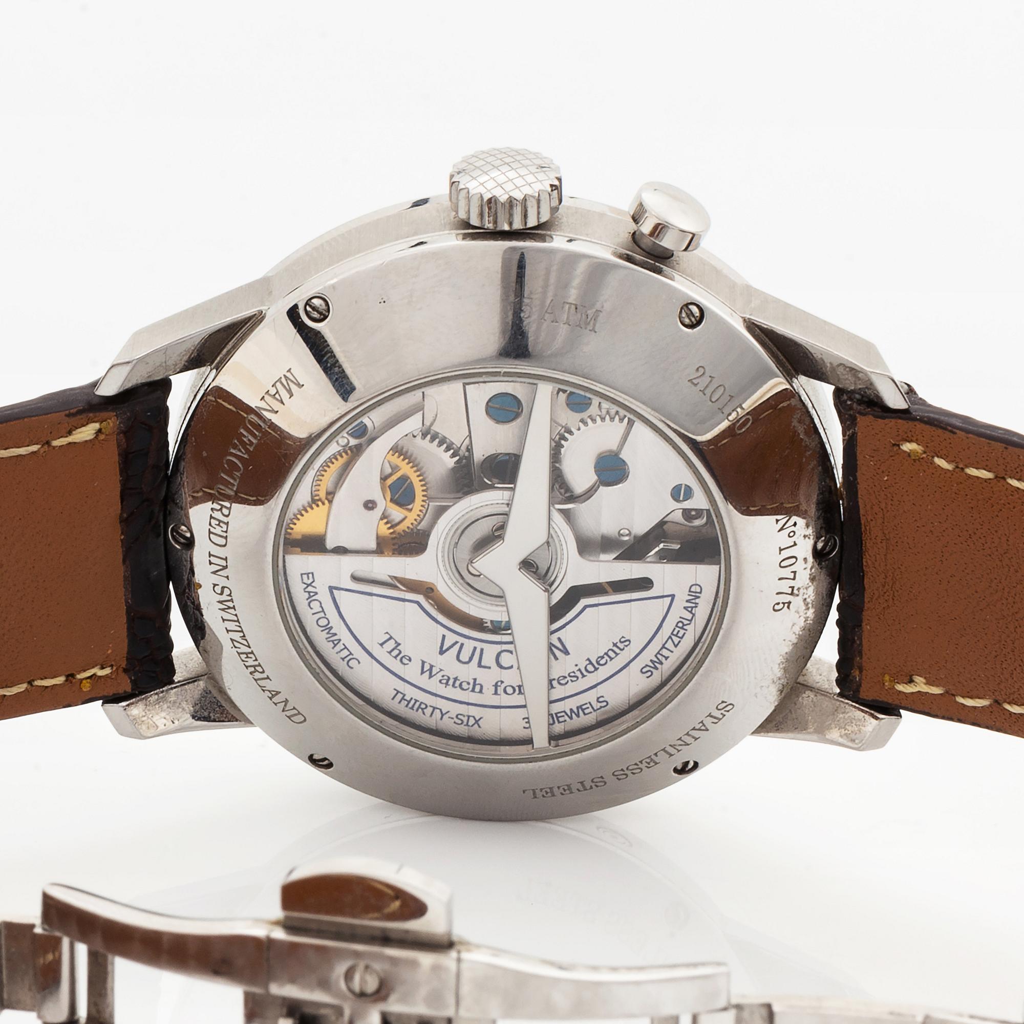 Vulcain, Cricket, 50s Presidents, wristwatch, 42 mm.