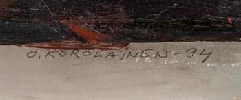 OLAVI KOROLAINEN, acrylic on aluminium, signed and dated 1994.