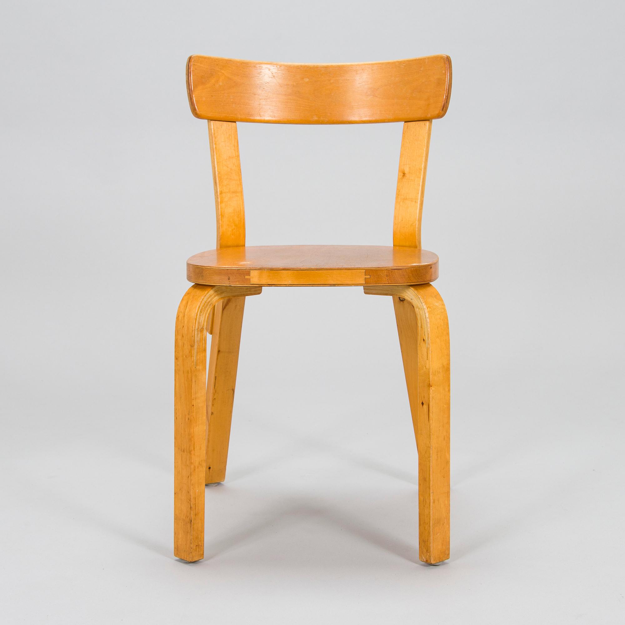 Alvar & Aino Aalto, kirjoituspöytä ja tuoli, malli "69", Artek, 1950/60/70-luku.