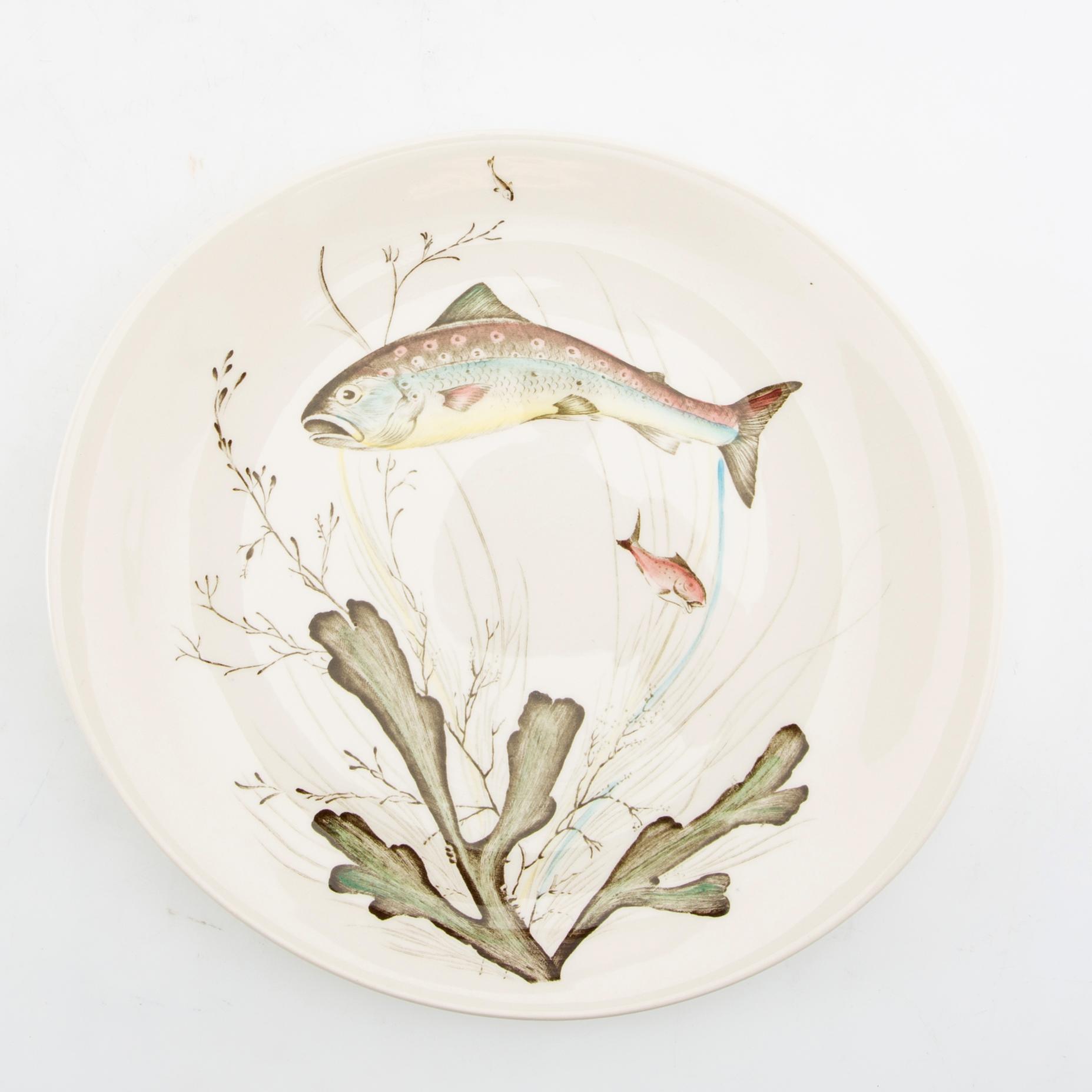 Plates 11 pcs "Fish" Johnson Bros England ironstone first half/mid 20th century.