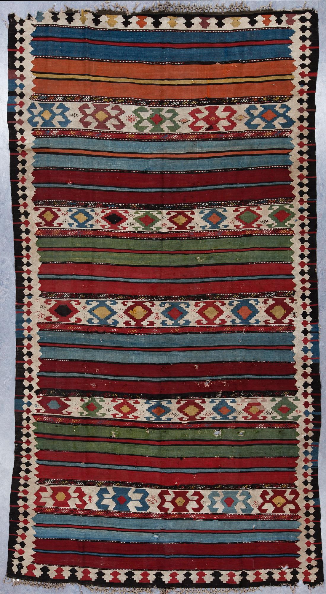 MATTA, Kelim, Shahsevan, antik. Ca 326 x 165.