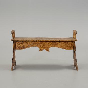 BÄNK, fornnordisk stil. 1800-talets slut.