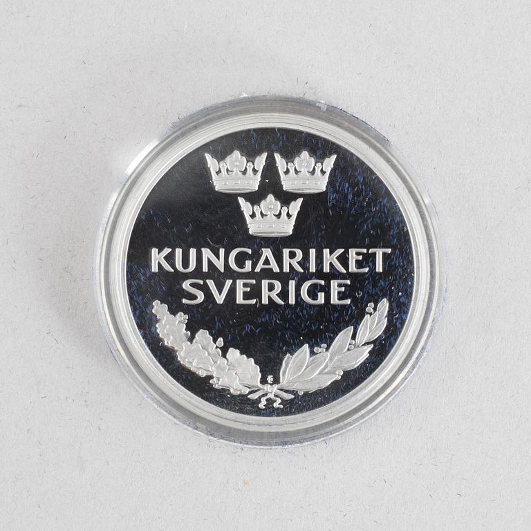 Minnesmynt/jubileumsmynt, 36 st, sterlingsilver, Kungariket Sverige, Svenska Myntverket, Eskilstuna.