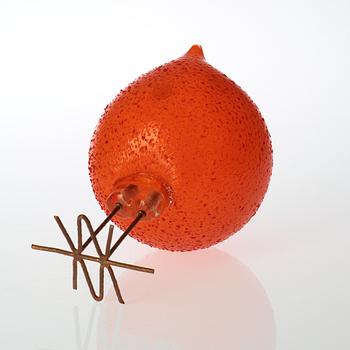 A Peter Pelzel 'Pulcino' glass bird, Vistosi, Italy 1960's.