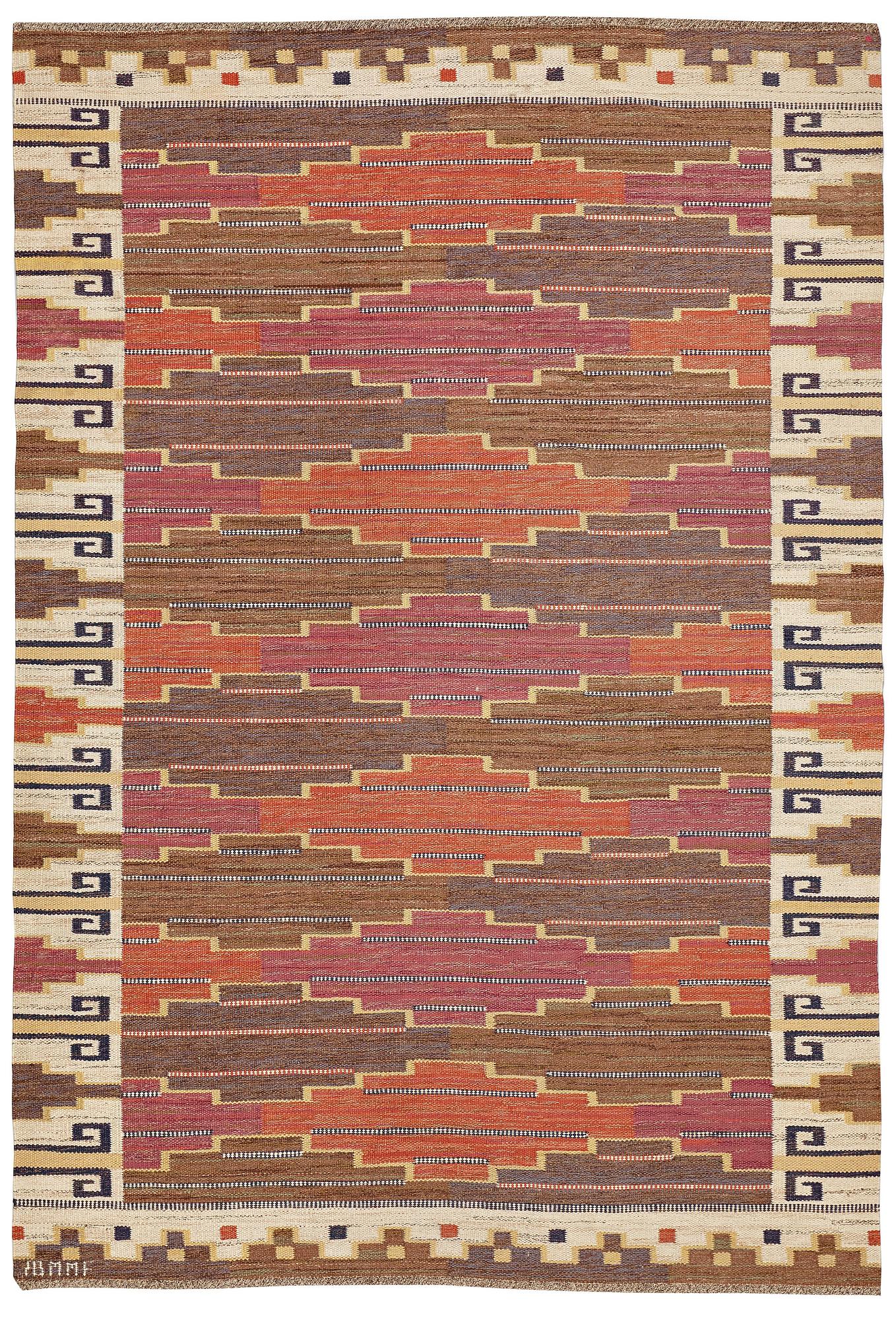 Märta Måås-Fjetterström, A CARPET, "Bruna heden", flat weave, ca 305,5 x 207,5 cm, signed AB MMF.