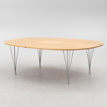 Bruno Mathsson & Piet Hein, coffee table, "Superellipse", Fritz Hansen, Denmark.