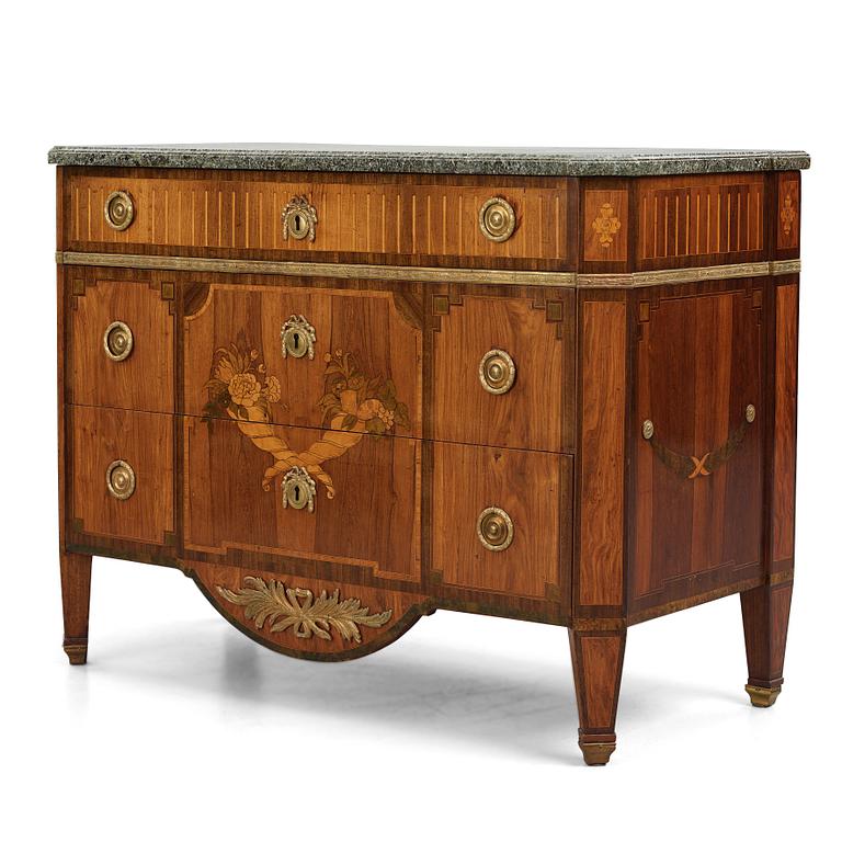 Byrå, av Gustaf Foltiern (mästare i Stockholm 1771-1804), Gustaviansk.