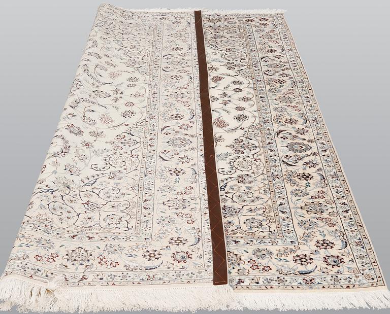 A carpet, Nain Part Silk, sk 6LAA, 220 x 159 cm.