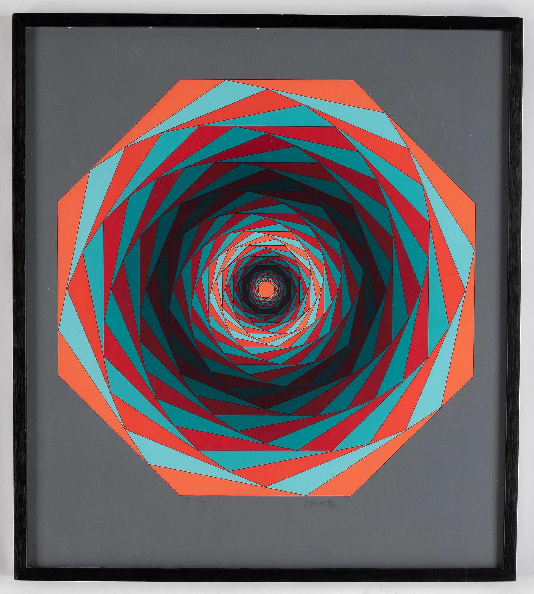Victor Vasarely, serigraph, signed, numbered EA XIV/XXX.