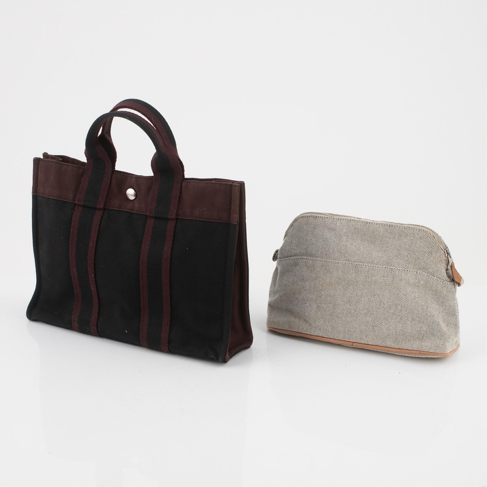 Hermès, väska "Fourre tout PM"samt necessär.