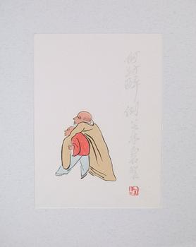 QI BAISHI (CHI PAI-SHIH), 2 st, träsnitt, signerade.