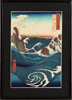 Utagawa Hiroshige I, efter, träsnitt, 1900-tal.