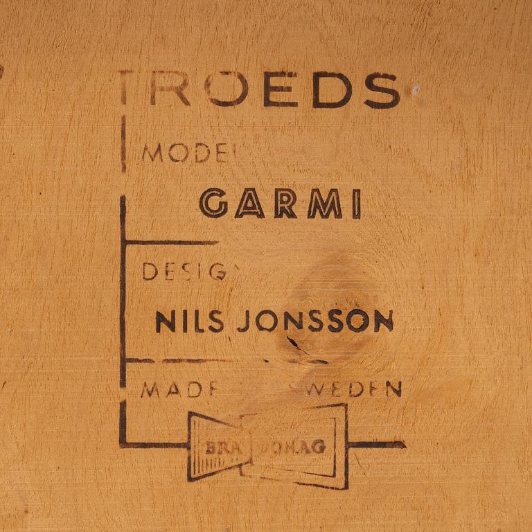 Nils Jonsson, stolar, 4 st, "Garmi", Troeds, 1960-tal.