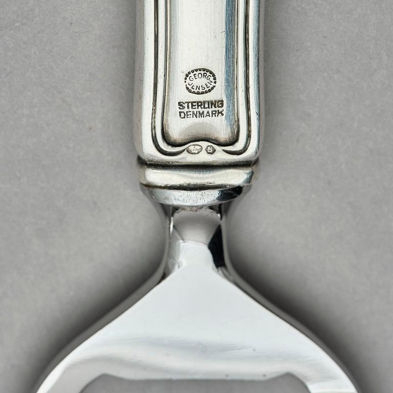 Georg Jensen, bestickservis, sterling silver, modell "Bernadotte", 112+1 delar, design Sigvard Bernadotte, Köpenhamn 1933-1944.
