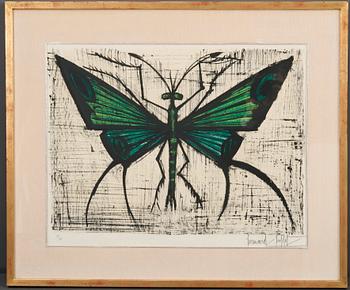 Bernard Buffet, GREEN BUTTERFLY.