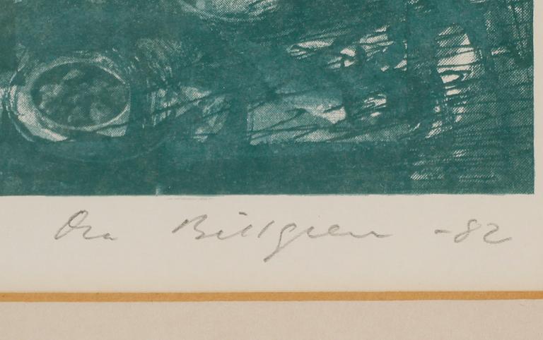 OLA BILLGREN, litografi, signerad och daterad -82, numrerad 36/125.