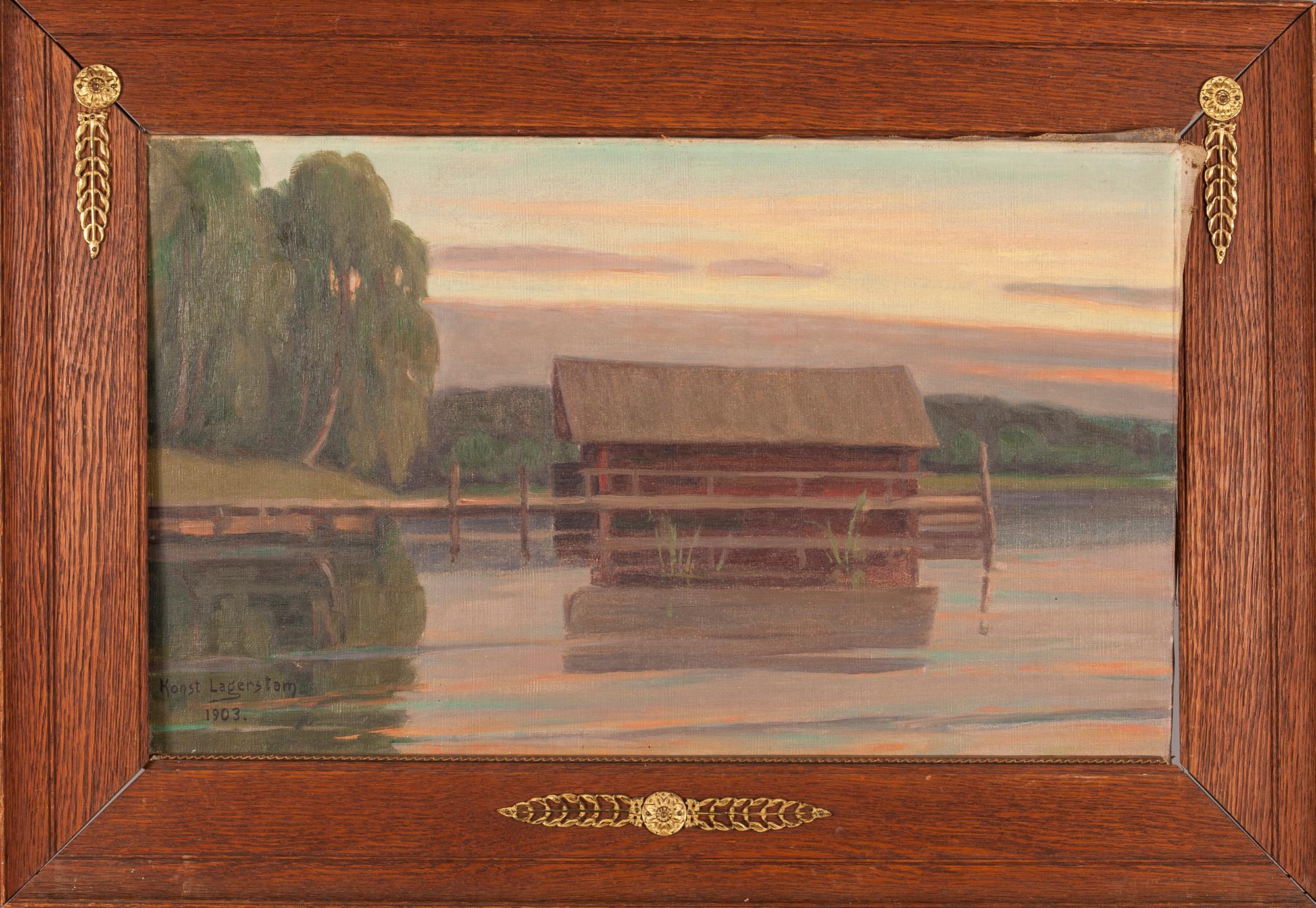 KONSTANTIN LAGERSSTAM, olja på duk, signerad och daterad 1903.