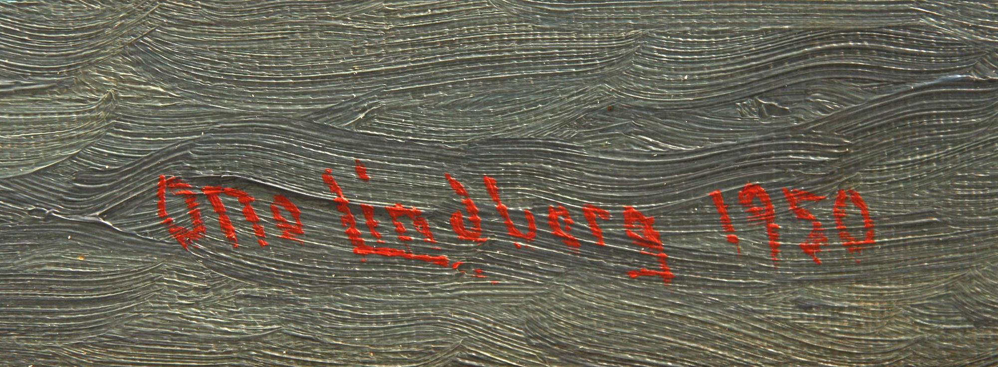 OTTO LINDBERG, olja på duk, sign och dat 1950.