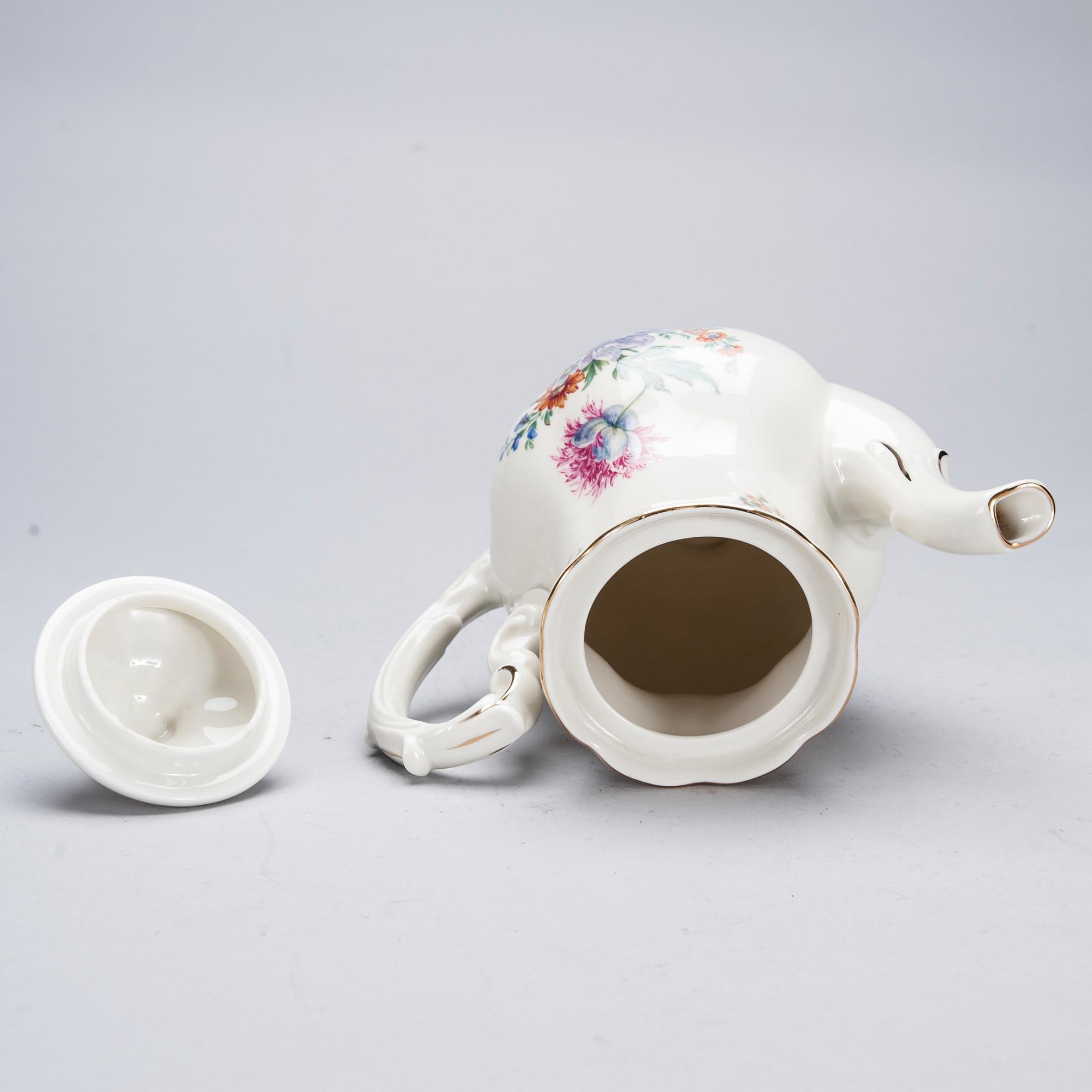 KAFFESERVIS, 37 delar, porslin, Königszelt, Tyskland. 1930/40-tal.