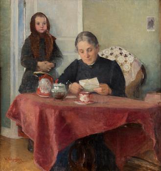Helene Schjerfbeck, "The letter".