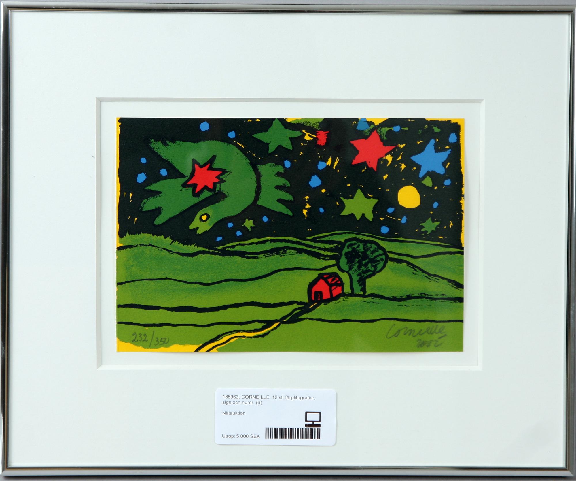 BEVERLOO CORNEILLE, färglitografier, 12 st, sign och numr.