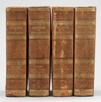 BOKVERK. 4 vol, Gibbons Roman Empire. Paris 1840.