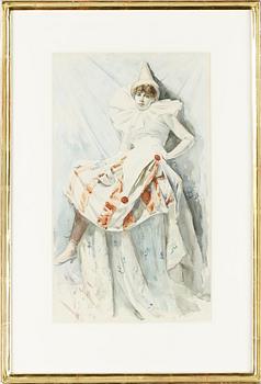 JENNY NYSTRÖM, akvarell, signerad och daterad -87.