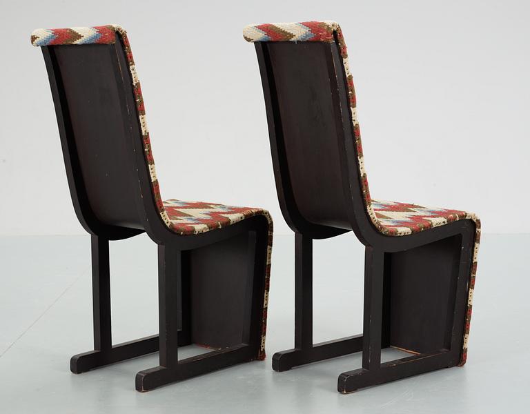 A pair of Axel-Einar Hjorth 'Mora' chairs by NK, Nordiska Kompaniet 1929.