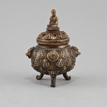 RÖKELSEKAR, brons, Kina, 1900-tal.