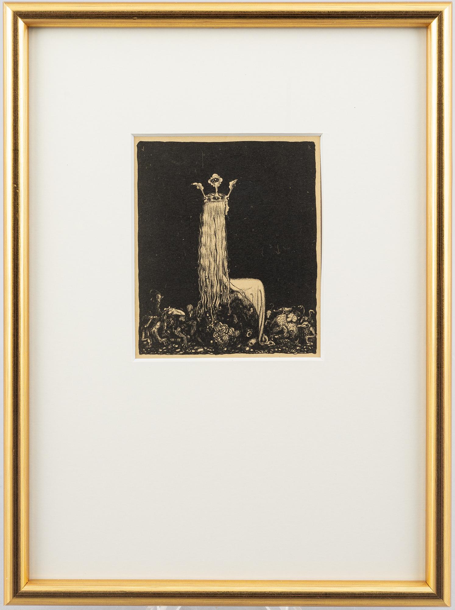 John Bauer, "Prinsessan och småtrollen".