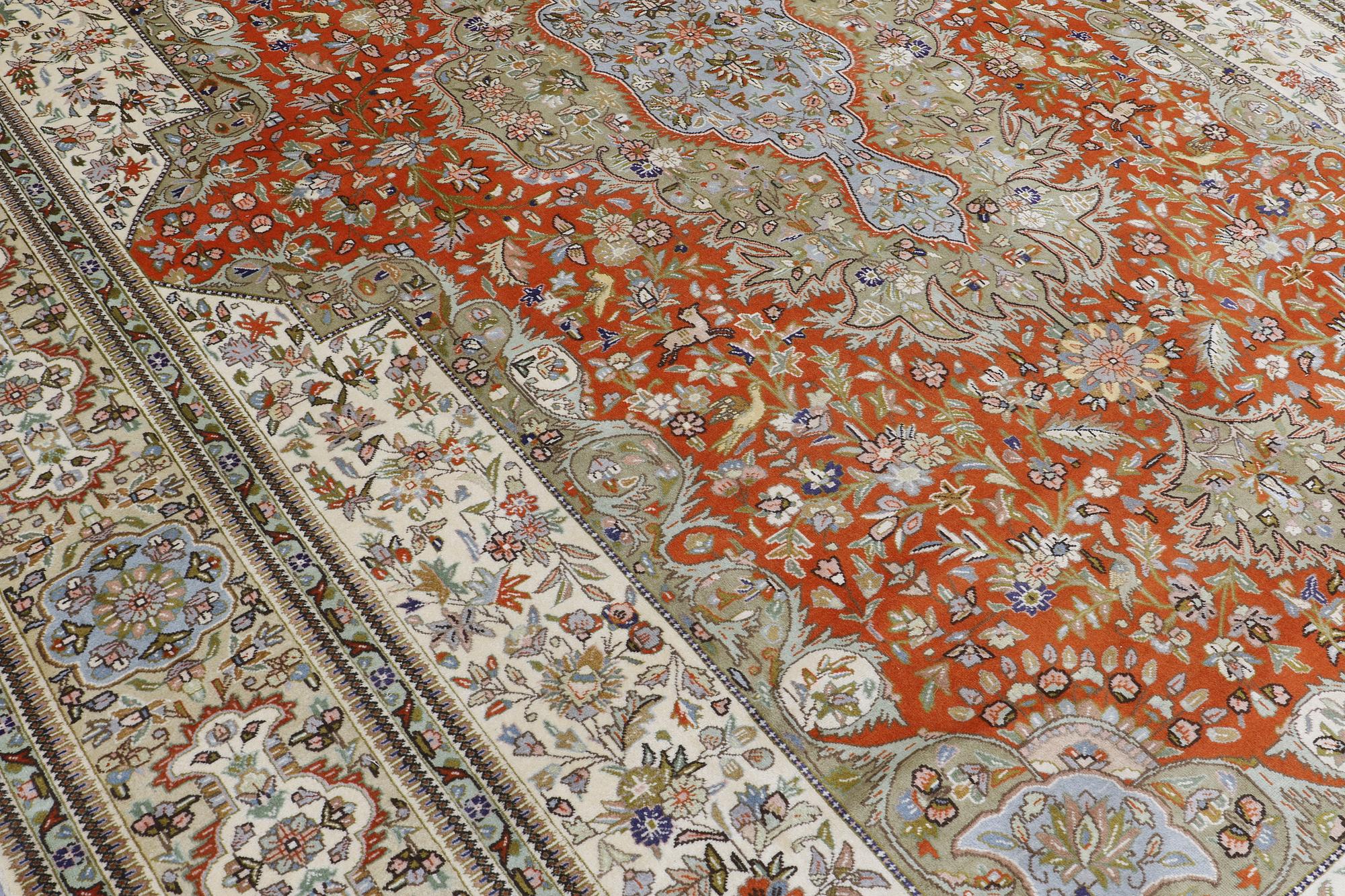 Carpet, Tabriz so-called Tabatabai, 407 x 308 cm.