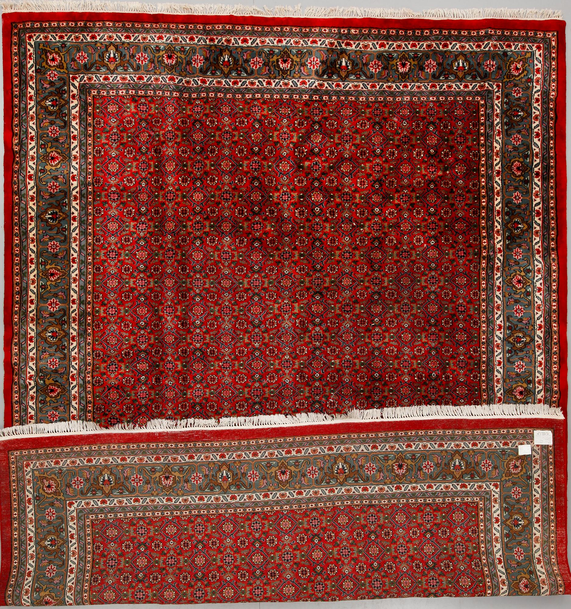 MATTA, Bidjarstil, 1900-talets slut, tillverkad i Indien, ca 405x300.