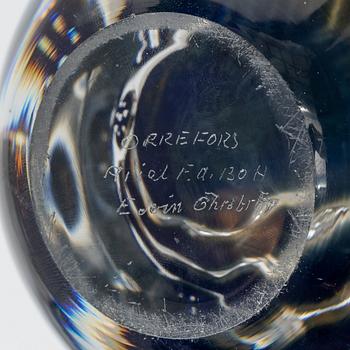 Edvin Öhrström, an Ariel glass vase "The Girl and the Gondolier", Orrefors 1959.
