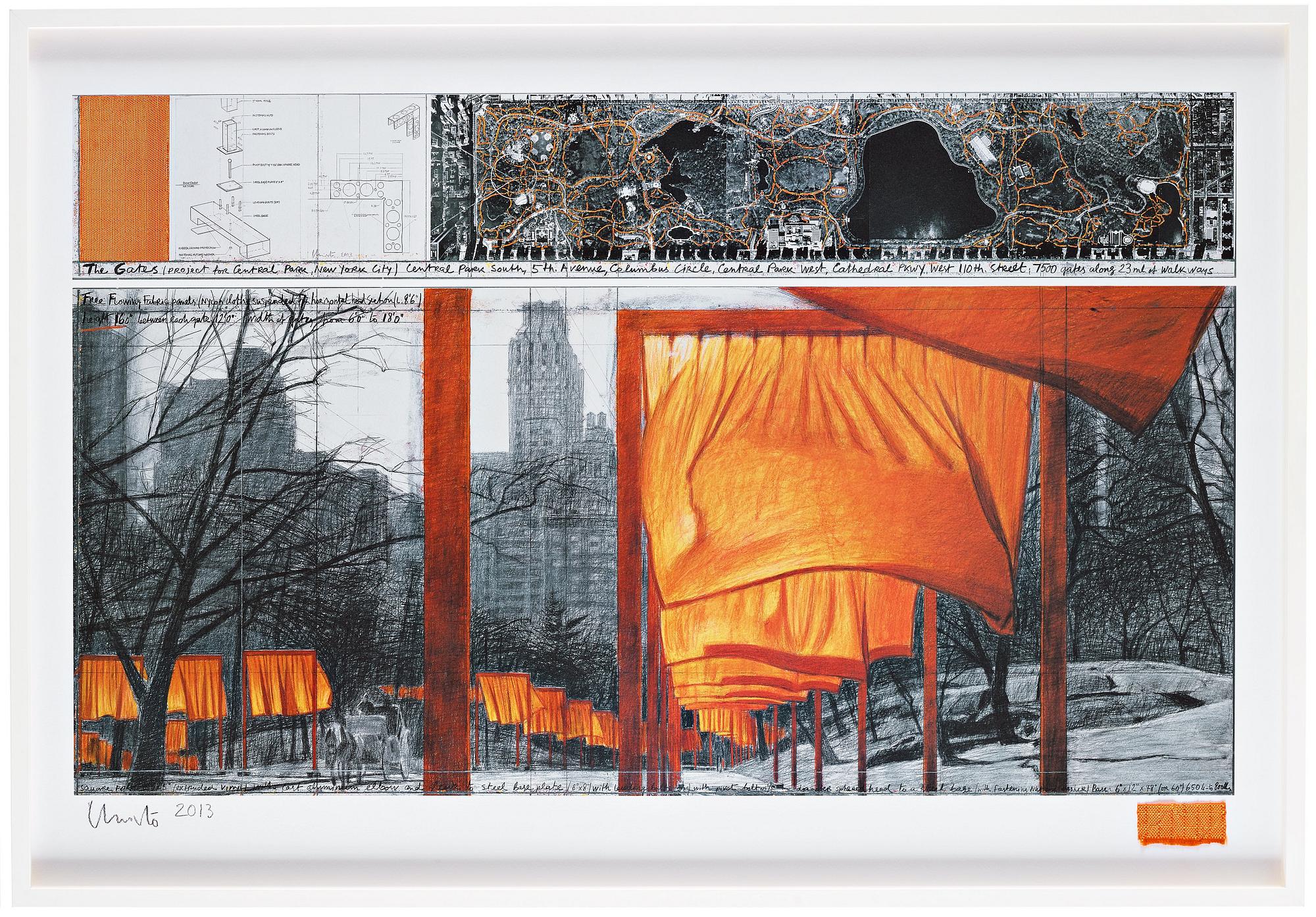 Christo & Jeanne-Claude, "The Gates, Central Park, New York".