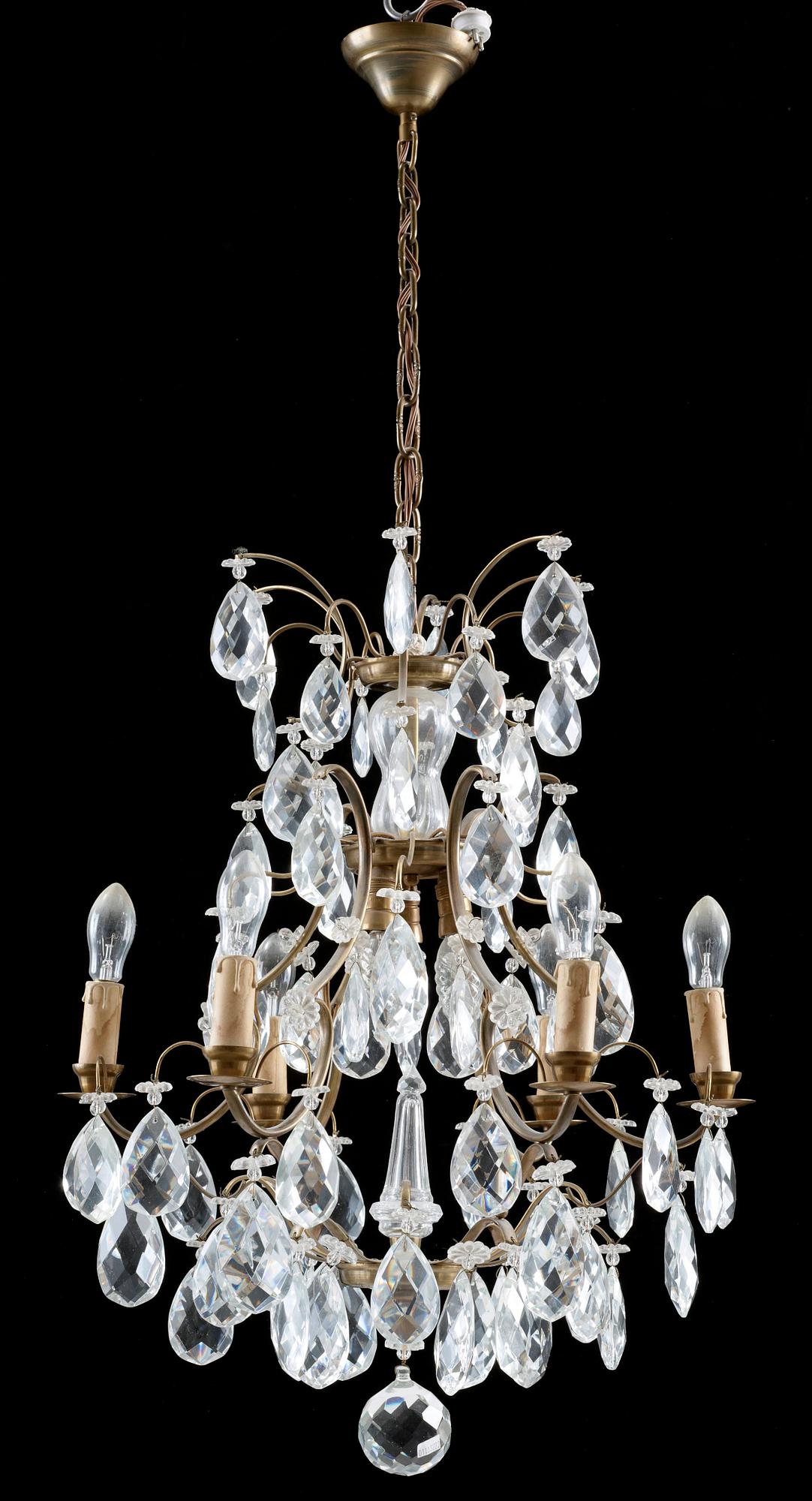 LJUSKRONA, rokokostil, 1900-tal. H ca 65.