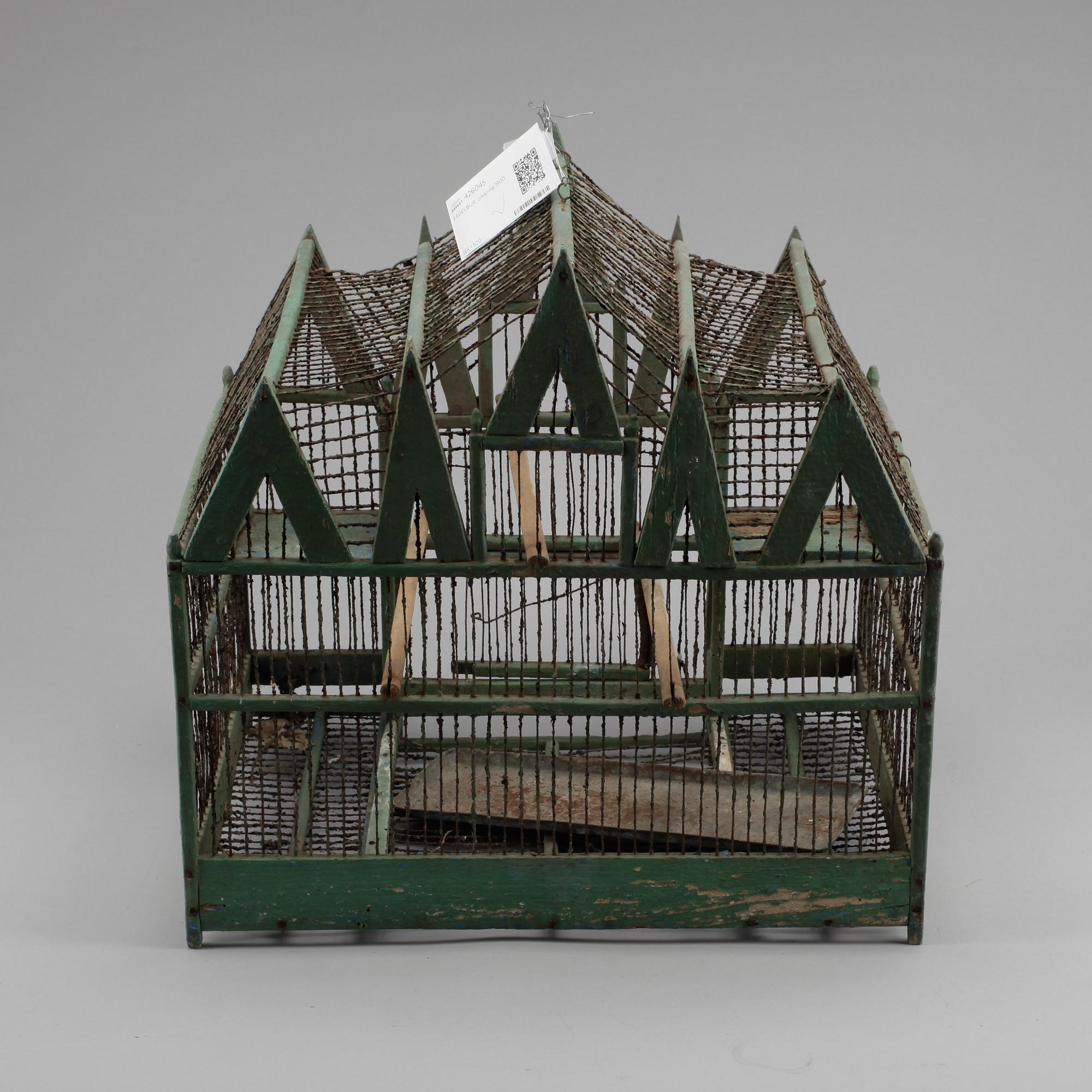 FÅGELBUR, troligen omkring 1900.
