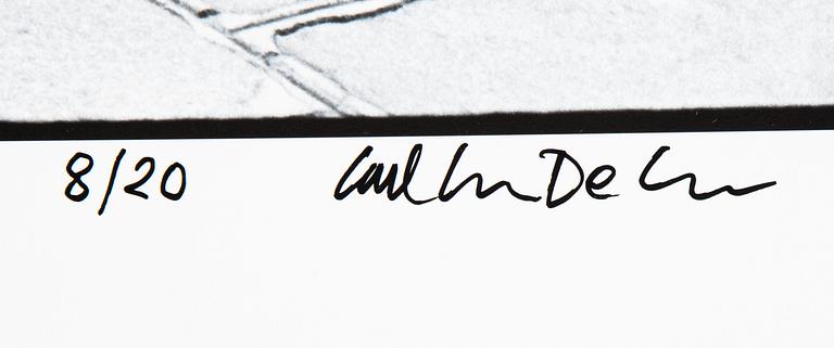 Carl Johan De Geer, photo, signed 8/20.